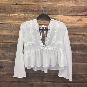 XS White Blouse
